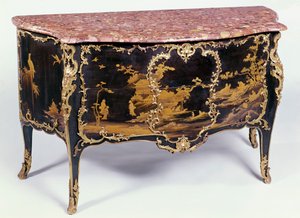 Commode，法国，18世纪中期的漆器